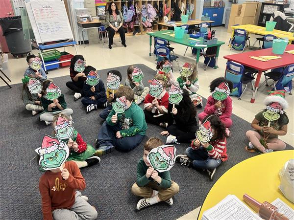 Ms. Ciullo's class feeling grinchy!